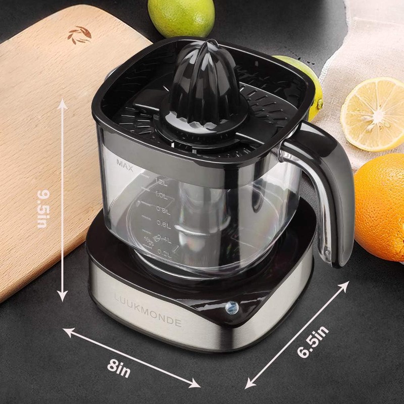 Luukmonde Electric Citrus Juicer 1.2L Large Volume, Orange Juicer with