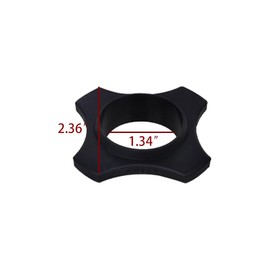 LannuMet 4PCS Rubber Microphone Protection Rings Anti-Drop Microphone Accessories，Black