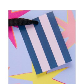 UK Greetings | Large Gift Bag for Him/Her/Friend | Party Bags for Presents | Birthdays/Weddings/Christmas | Bright Jagged Starry Design | 26.7 x 33 x 13.7 cm