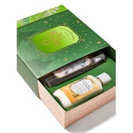 Bath and Body Snowflakes & Cashmere Gift Box Set - Daily Nourishing Body Lotion (8 oz), Fine Fragrance Mist (8 fl oz) and Body Wash (10 fl oz) Arranged Inside a Festive Holiday Gift Box