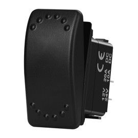 BANDC No Lights 2 Pin UTV Marine Rocker Switch SPST on Off 12V/24V Power Light Switch Boat Toggle Switch Waterproof Auto Electronic Switch for Golf Cart 4x4 ATV UTV RV Light
