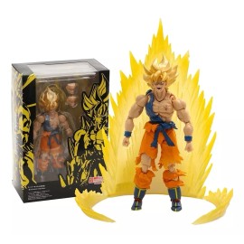Jextech Figura Goku Articulado Aurora Cambia Rostro 19cm Dragon Ball