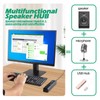 Cykvis 3 in 1 USB Computer Speaker with Microphone, PC