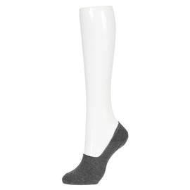 Fukusuke Fun 3362Q74M Women's 3D Fit, Deep Shoes, Footcover, Socks, Plain, 2 Pairs, natural grey