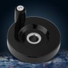 Fafeicy Hand Wheel with Rotating Handle, Milling Machine with Black