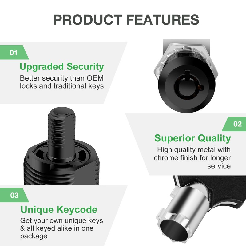 2 Pack Cabinet Lock with Keys, 7/8" RV Storage Locks