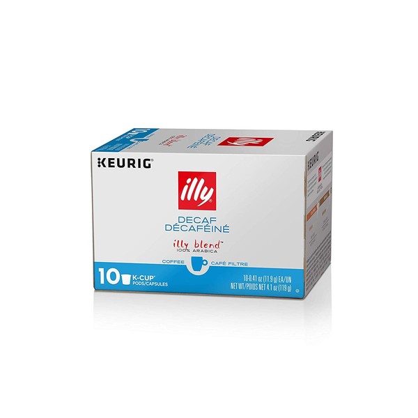 Illy KCup Pods Classico Medium Roast Coffee for Keurig Brewers , Decaffeinated, 10 Count
