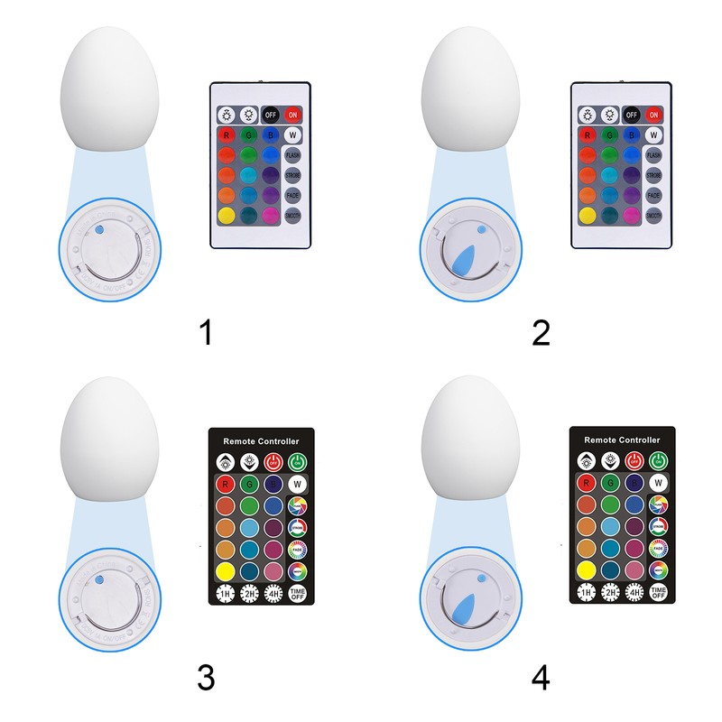 LED Egg Lamp Sturdy Waterproof Easy to Use Remote Control