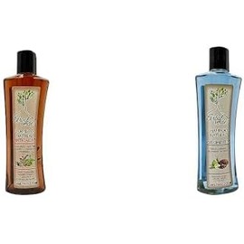 Shampoo Natural Anticáida con sábila y espinosilla Árbol Verde. 200 ml. + Shampoo Natural Crecimiento con Bergamota, Linaza y Cola de Caballo Árbol Verde. 200 ml