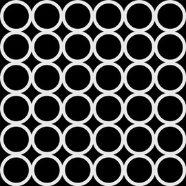 Crafter's Workshop Stencil 6"X6"-Grid Of Rings