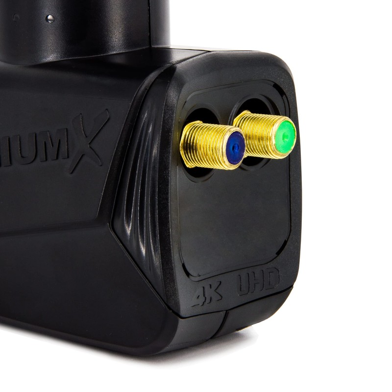 PremiumX Twin LNB Black SAT Direct Connection 2 Subscribers Satellite