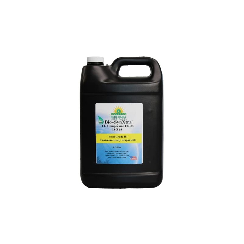 Renewable Lubricants Compressor Oil, 1 gal, ISO 68, Yellow