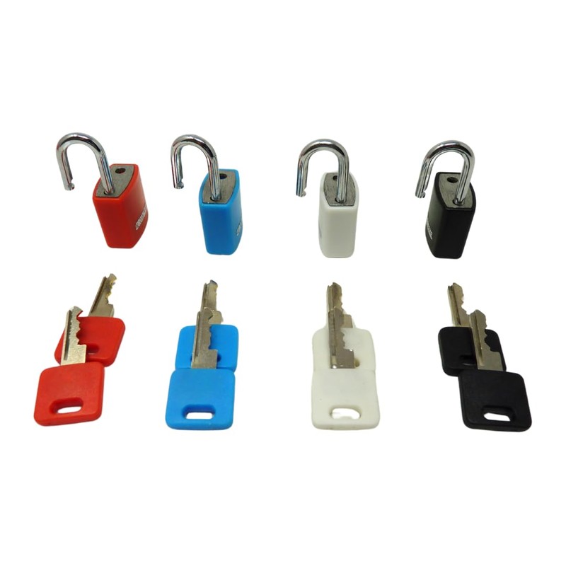 Pack of 1 Aluminium Padlock 20 mm Assorted Colours -