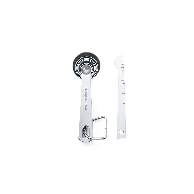 Vivi Bakie Measuring Spoons, Set of 4/8, Stainless Steel, Thick,