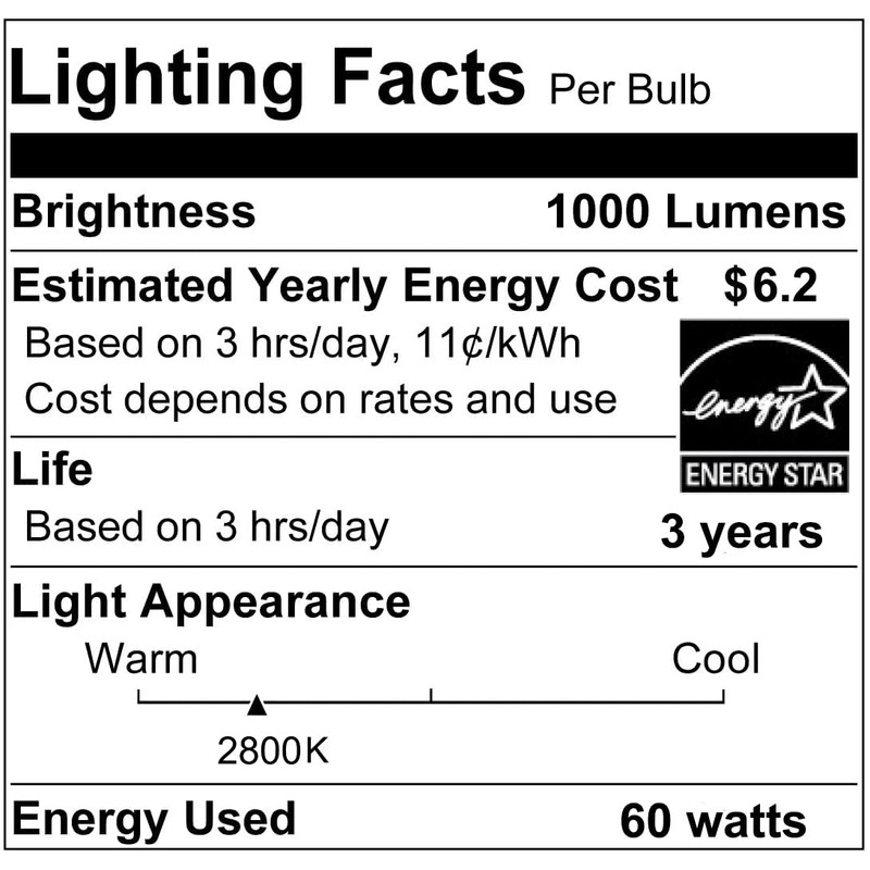 Vinaco PAR30 Long Neck Halogen 60W 120V, Long Lasting 6