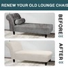 FantasDecor Chaise Lounge Cover Stretch Armless Chair Slipcover for Living