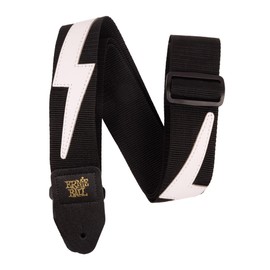 Ernie Ball Ernie Ball Premium Guitar Strap/Bass Strap - White Lightning
