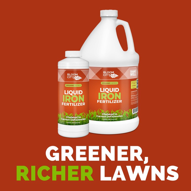 Bloom City's Organic Liquid Iron - Liquid Iron for Lawn
