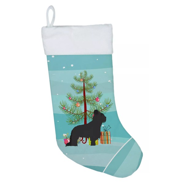 Briard Merry Christmas Tree Christmas Stocking BB2944CS