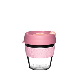 KeepCup Original, Lightweight Plastic Reusable Coffee Cup with Splashproof Sipper Lid - 8oz/227ml - Peaches