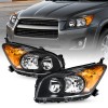 Preenex Headlights For 2009-2012 Toyota RAV4 Black Housing Headlamps Pair