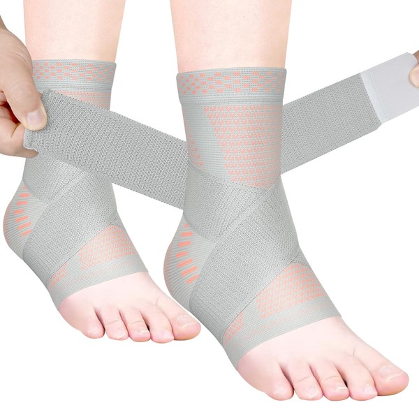 JIUFENTIAN Ankle Brace for Women an Men Adjustable Compression Sleeve