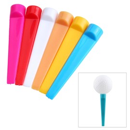 MUXSAM Wedge Golf Tees, Plastic 2-3/4 inch 100 Pack, 70mm Long Flat Tee Golf Practice Training Accessories for Men Women Golf Practice Random Color