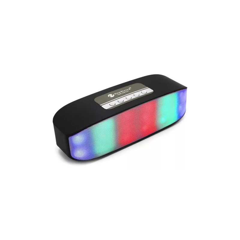 Aquila Bocina Bluetooth Portátil Con Luces Negro - Bb7780