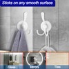 Bntuk Suction Cup Hooks, Large Double Shower Hooks for Inside