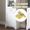 BokWin 4 Pack 1/2" Overlay Brass Gold Self-Closing Kitchen Cabinet