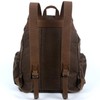 TSD Brand Silent Trail Canvas Backpack