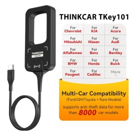 THINKCAR TKey101 Professional Key Programmer for THINKSCAN 689BT Cloner Car Key Writing Immobilizer Matching Tool 6 Remote KeysScreen Size: NONE, Power Source: NONE