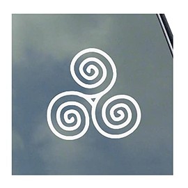 Triple Spiral Vinyl Sticker Decal Wicca Pagan Celtic Witchcraft Neopaganism Triskelion