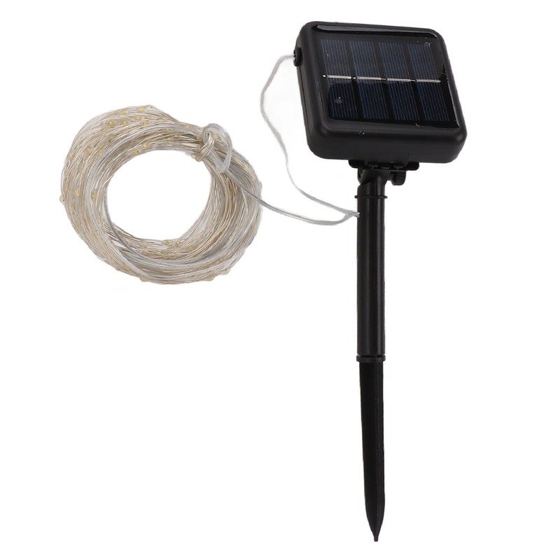 Solar Rope Light 100 LED Waterproof Weather Resistant Decorative Solar