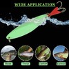 Luminous Fishing Spoon Lures Kit 10pcs Metal Casting Spoon Lures