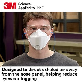 3M Aura Mascarilla con filtro para partículas 9210+, N95, paquete de 20 mascarillas desechables, convenientemente envueltas individualmente, APROBADA POR NIOSH, diseño de doble grapa y plegado plano