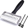 EVEDMOT Pizza Dough Docker Roller Stainless Steel, Pin Puncher Dough
