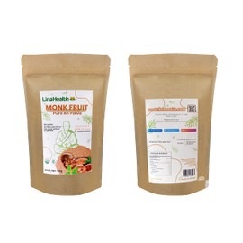 Linahealth MONK FRUIT 100% PURO Monkfruit Sin erititrol. 150g Rinde 10 veces más que el azúcar.