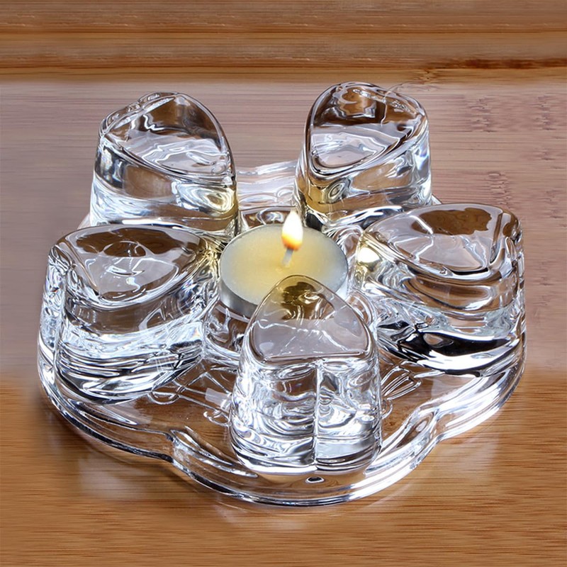 Sun's Tea Universal Solid Crystal Glass Ultra Clear Teapot Warmer