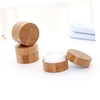 Vaguelly Bamboo Cream Travel Bottles Refillable Cosmetics Containers Safe Sealing