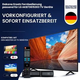 Dakana Ersatz Fernbedienung für LG AKB73615303 Universalfernbedienung für LG Fernseher Ultra HD Magic Remote Smart TV vorkonfiguriert und sofort einsatzbereit