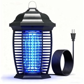 20W 4200V Electric Bug Zapper, IPX4 Waterproof Mosquito Zapper, Indoor Outdoor Insect Killer with 6ft Cord for Patio Garage Backyard
