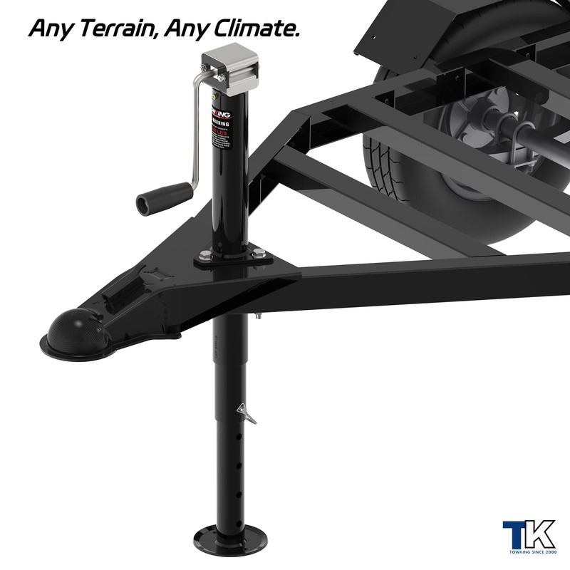 TOWKING 5000 lbs 15" Lift Side Wind A Frame Trailer