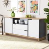 Baxton Studio Sideboards and Servers, One Size, White/Oak/Grey