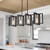 35.4" Kitchen Island Lighting Fixture, Dining Room 4 Lights Chandeliers,