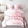 Feelyou Cherry Blossom Comforter Set Queen Size 7 Pcs Girls