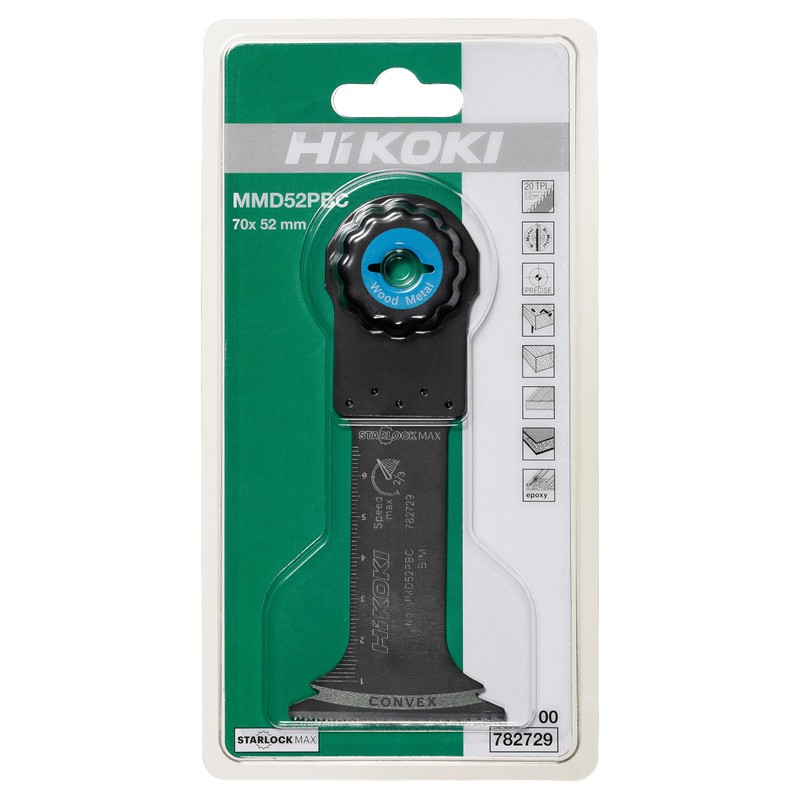 HiKOKI 0078-2729 Multi-Tool Blade MMD52PBC Starlock Max Blade Width 2.0