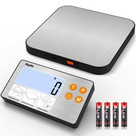 Digital Kitchen Scale, [15kg/1g] [Separate Display] Diyife Magnetic Weighing Scales Kitchen, 4 High Precision Sensors Food Scale with Stainless Steel Platform, Tare, Fit for Baking, Coffee, Cooking