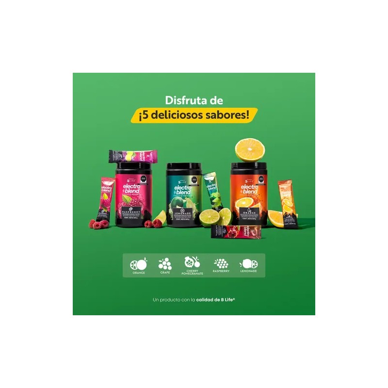 Bebida Hidratante En Polvo 360gr. Electroblend. B Life Sabor Limonada
