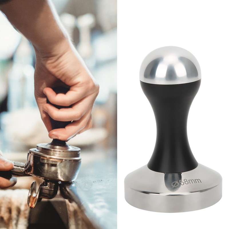 58mm Bottom Stainless Steel Coffee Tamper with Frosted Handle Coffee